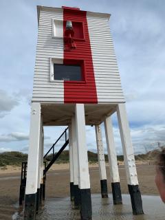 The channel marker at Burnham on Sea